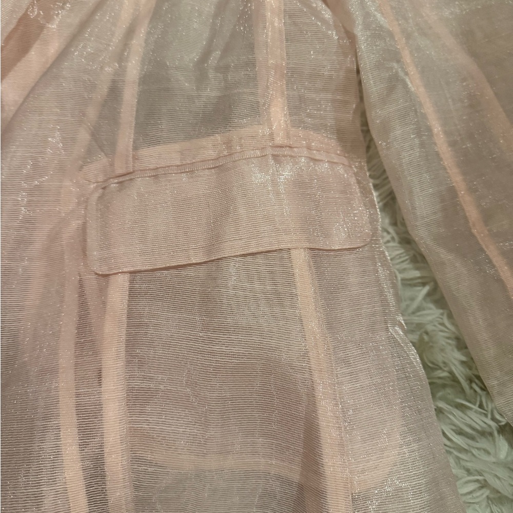 Anthropology Sheer Pink Blazer - Picture 5 of 8